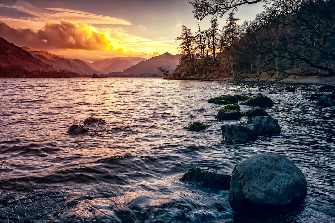Sunset Ullswater, Lake District, Cumbria