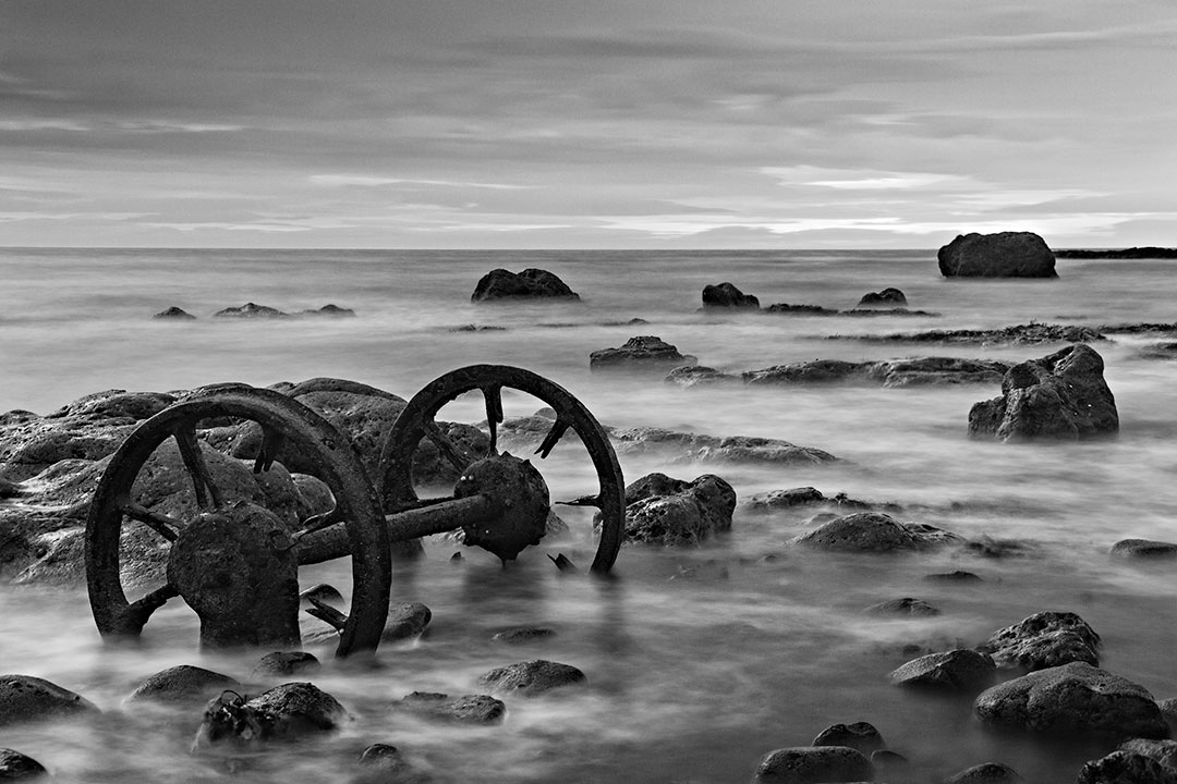 Old Industrial Wheels, Seaham